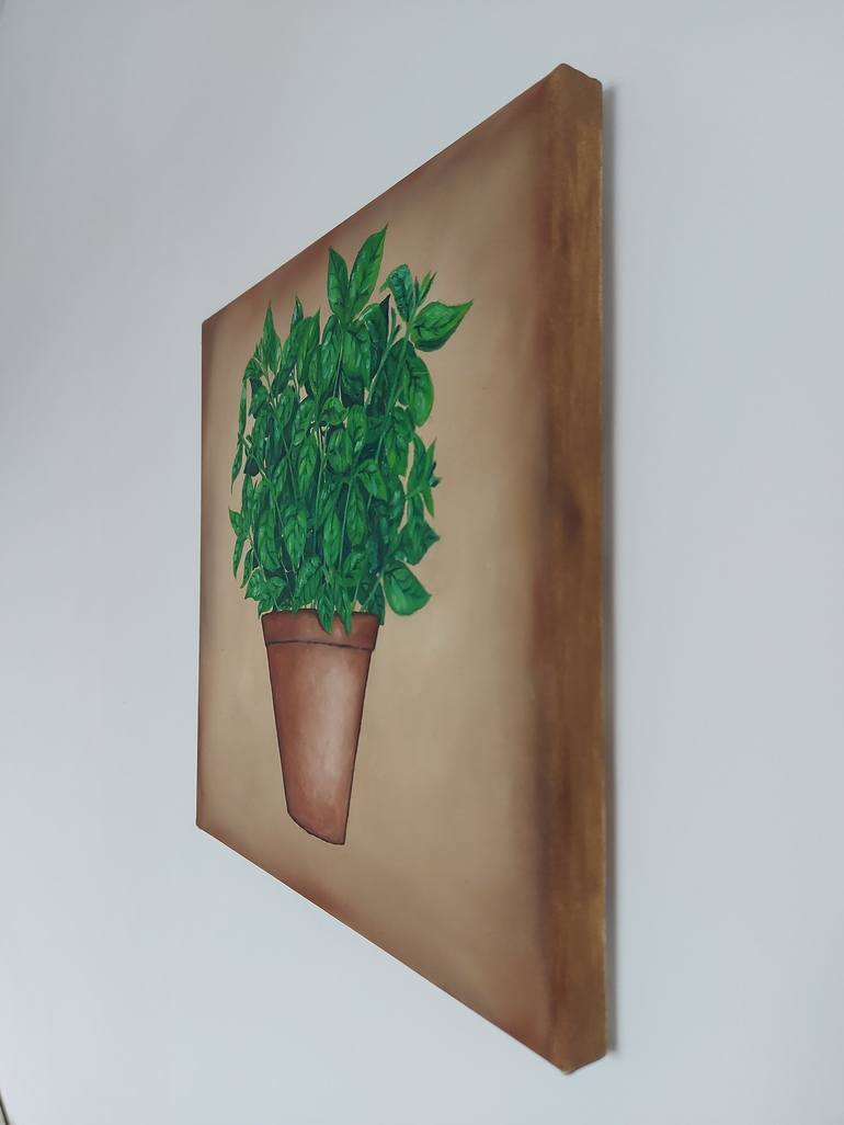 Basil Painting by Dmytro Shepelenko Saatchi Art