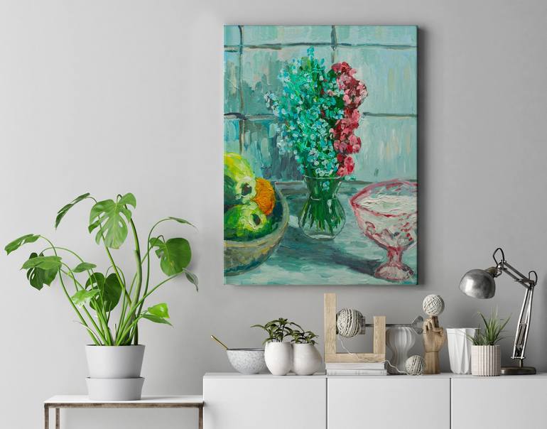 Original Impressionism Still Life Painting by Dmytro Shepelenko