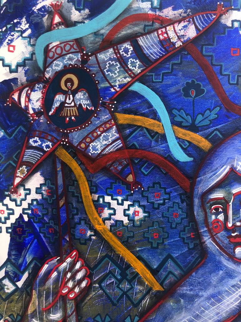 Original Contemporary People Painting by Yuliia Chaika