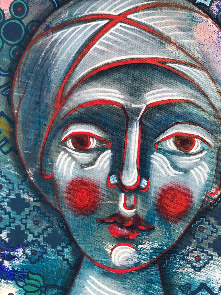 Original Contemporary People Painting by Yuliia Chaika