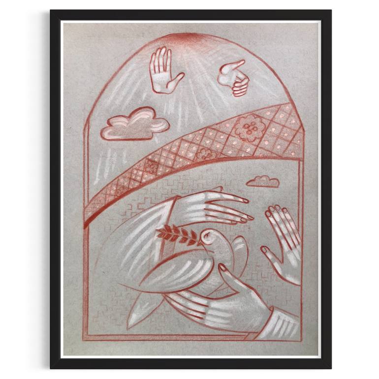 Original Conceptual Animal Drawing by Yuliia Chaika