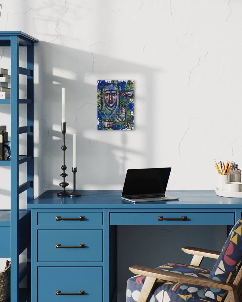 Original Abstract People Painting by Yuliia Chaika