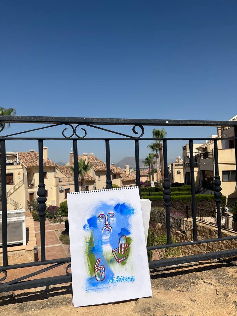 Original Portraiture Abstract Painting by Yuliia Chaika