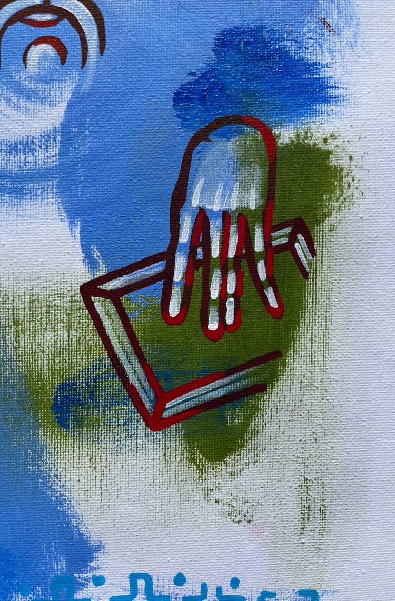 Original Portraiture Abstract Painting by Yuliia Chaika