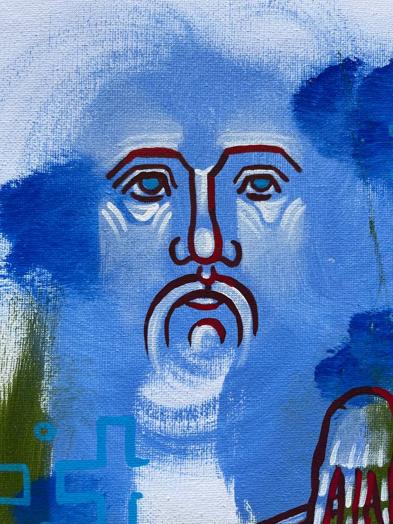 Original Portraiture Abstract Painting by Yuliia Chaika