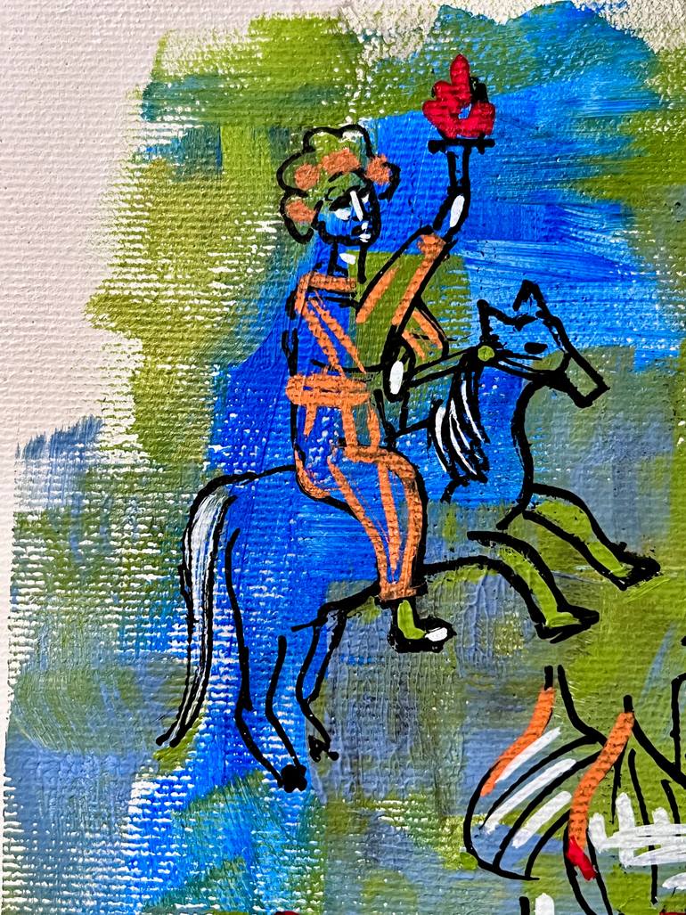 Original Abstract Architecture Painting by Yuliia Chaika