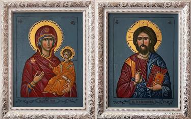 Icon of Christ and the Mother of God, wedding icon thumb