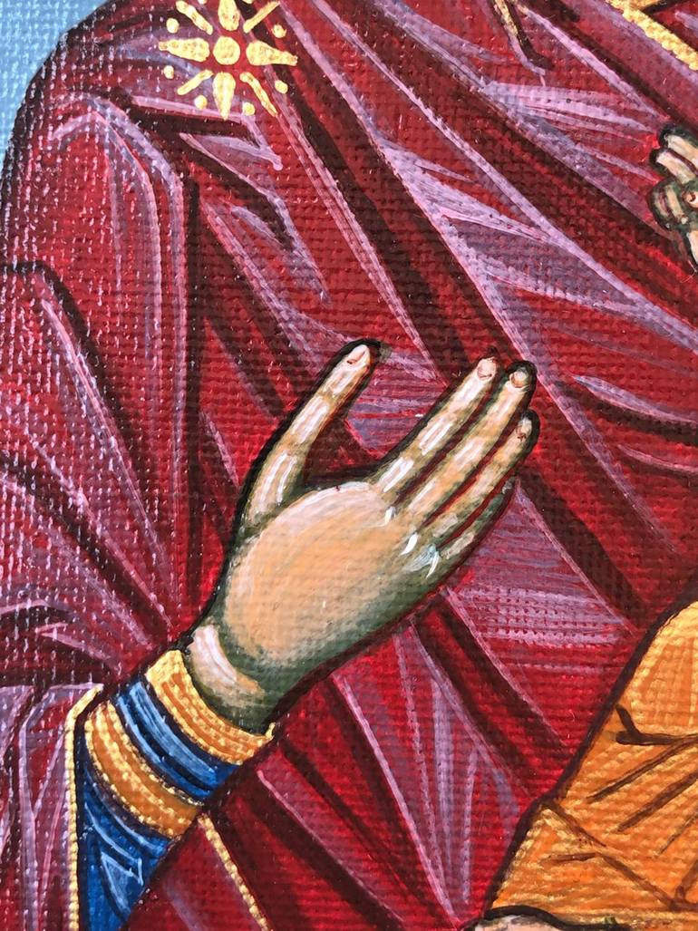 Original Figurative Religion Painting by Yuliia Chaika