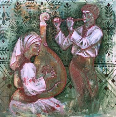 Print of Music Paintings by Yuliia Chaika