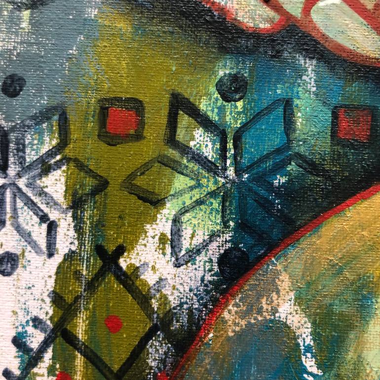 Original Abstract Food Painting by Yuliia Chaika