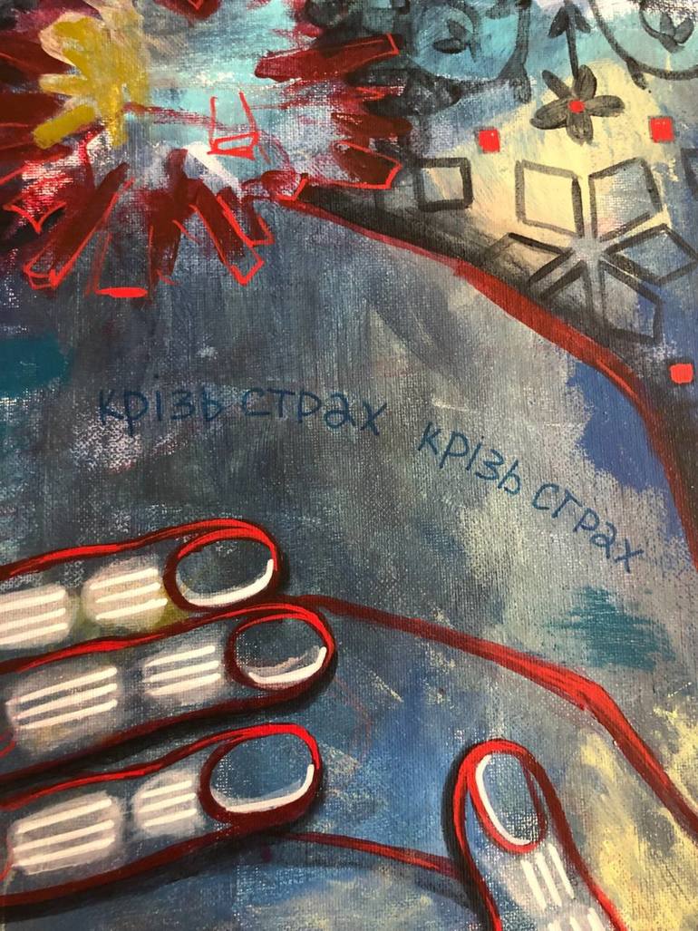 Original Abstract People Painting by Yuliia Chaika
