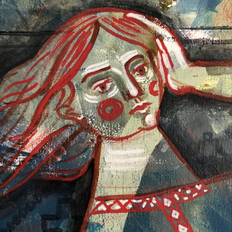 Original Abstract Women Painting by Yuliia Chaika