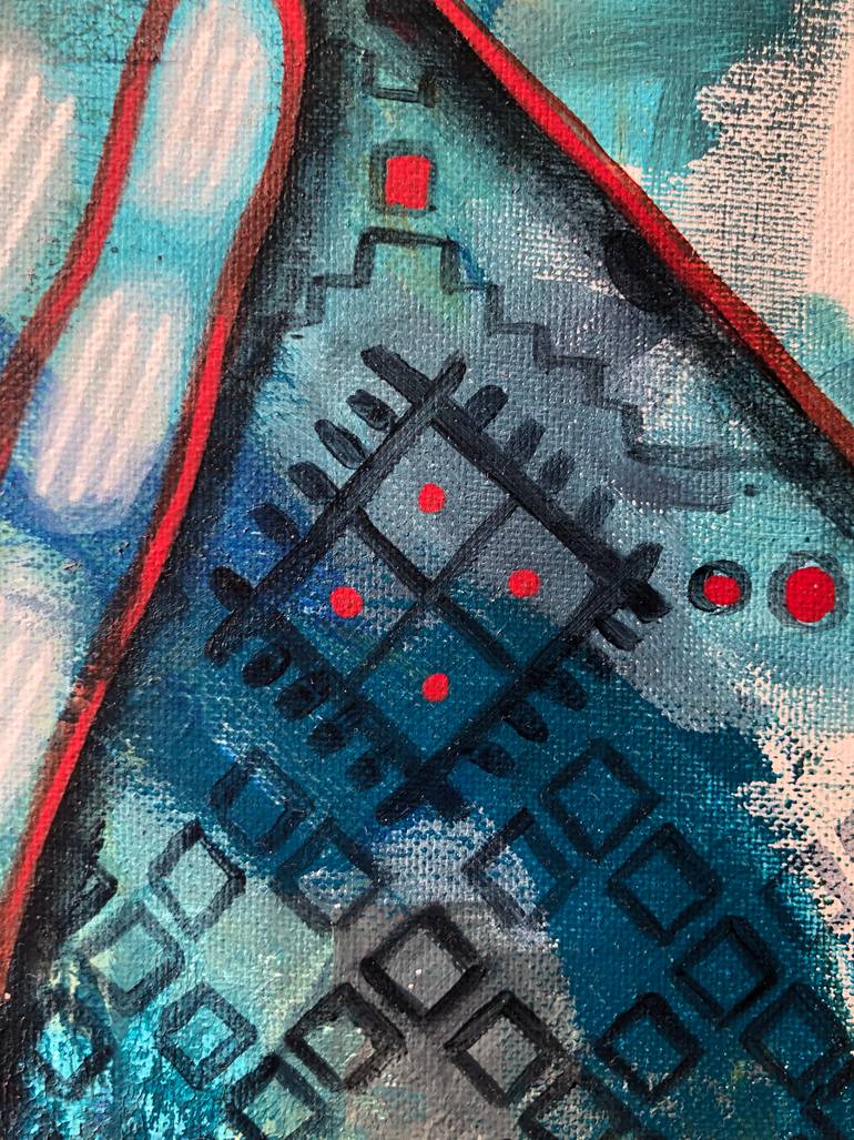 Original Abstract Religion Painting by Yuliia Chaika