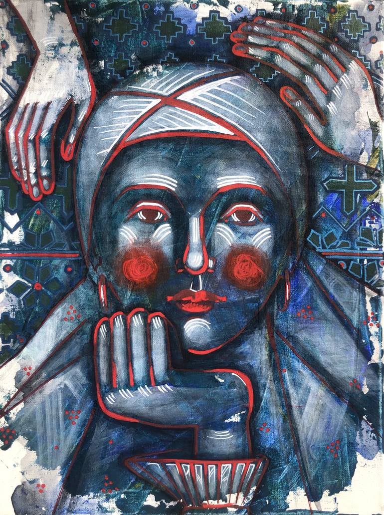 Print of Contemporary Portrait Paintings by Yuliia Chaika