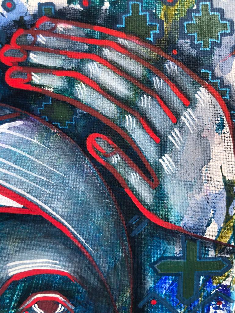 Original Contemporary Portrait Painting by Yuliia Chaika