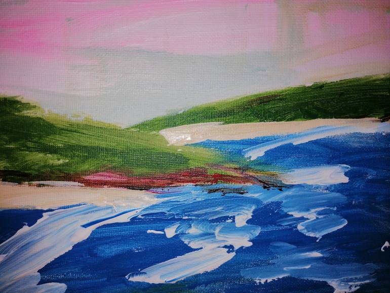 Original Abstract Landscape Painting by Rosie Lynch