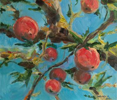 Original Impressionism Floral Painting by Varvara Davydova