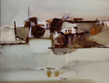 Original Abstract Expressionism Abstract Painting by Pandurang Tathe