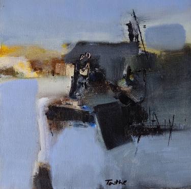 Original Abstract Expressionism Abstract Painting by Pandurang Tathe