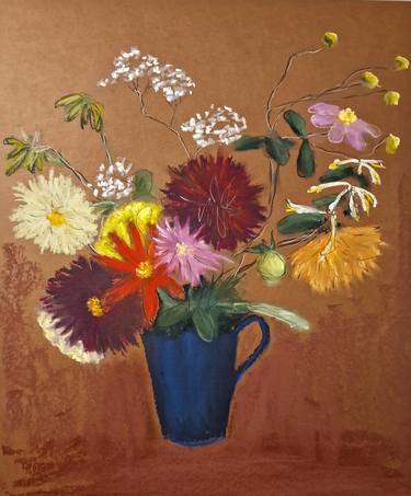 Original Figurative Floral Paintings by Galya Mead