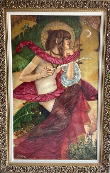 Original Art Deco Classical mythology Paintings by Leonardo Napoleón