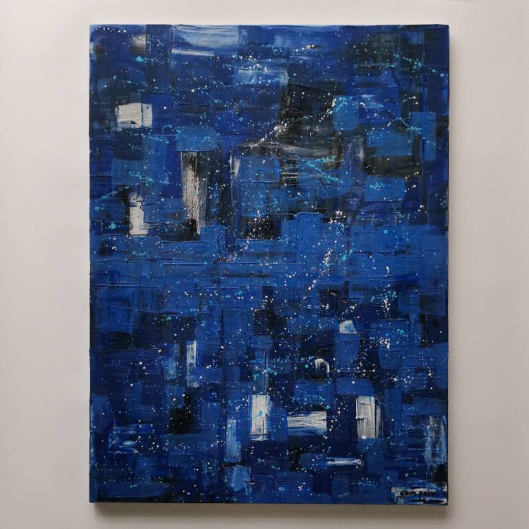 Original Abstract Expressionism Abstract Painting by Grin Dozy