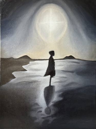 Magic Moonlight on Masirah 2024. Oil on Canvas. thumb