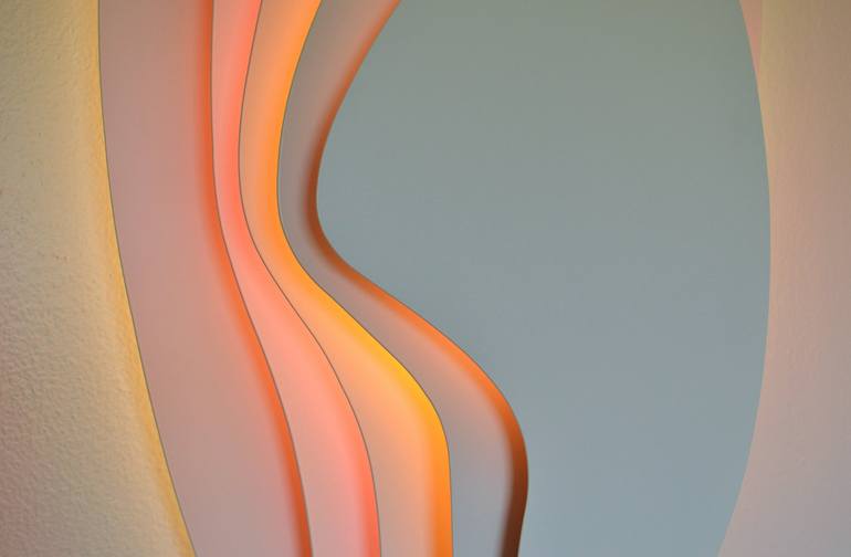 Original Abstract Light Installation by Blank Blank
