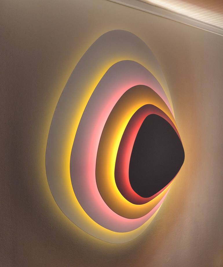 Original Abstract Light Installation by Blank Blank