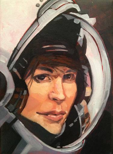 Original Realism Outer Space Paintings by Luis Pastor