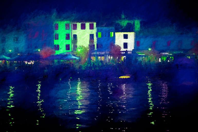 Original Cities Photography by Peter Teuschel | Conceptual Art on Paper | "The last night" - Limited Edition 2 of 10