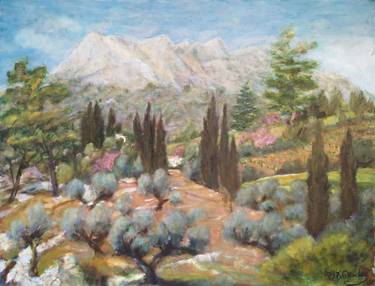Print of Impressionism Landscape Paintings by Josyane Desclaux