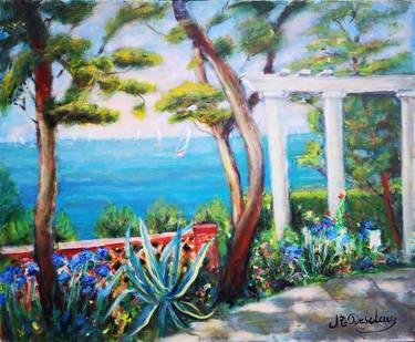 Original Impressionism Seascape Paintings by Josyane Desclaux