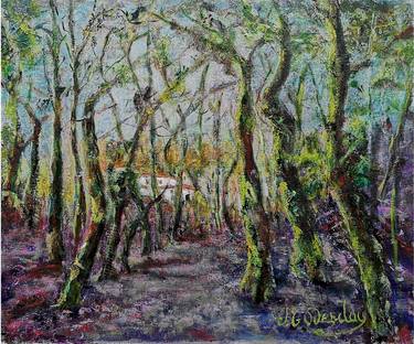 Original Impressionism Landscape Paintings by Josyane Desclaux