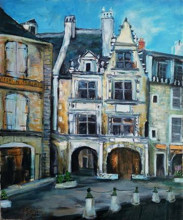 Original Impressionism Architecture Paintings by Josyane Desclaux