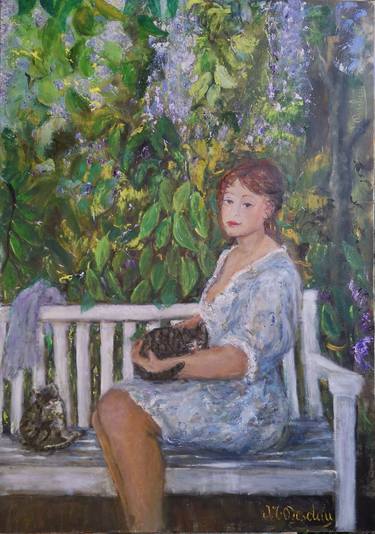 Original Impressionism Portrait Paintings by Josyane Desclaux