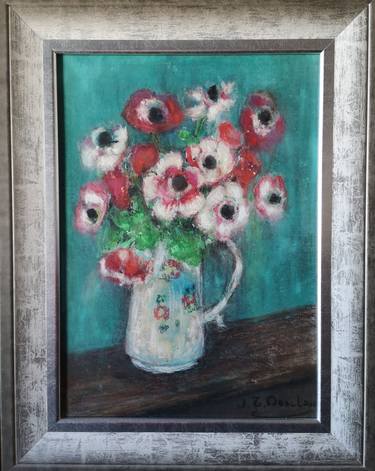 Print of Impressionism Floral Paintings by Josyane Desclaux