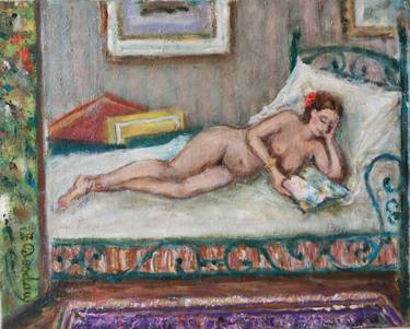 Print of Impressionism Women Paintings by Josyane Desclaux