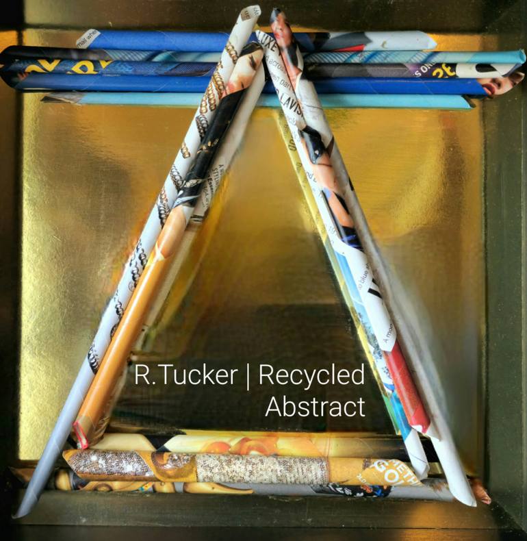 Original Abstract Geometric Painting by R Tucker