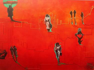 Original Figurative People Paintings by Marta Solaz