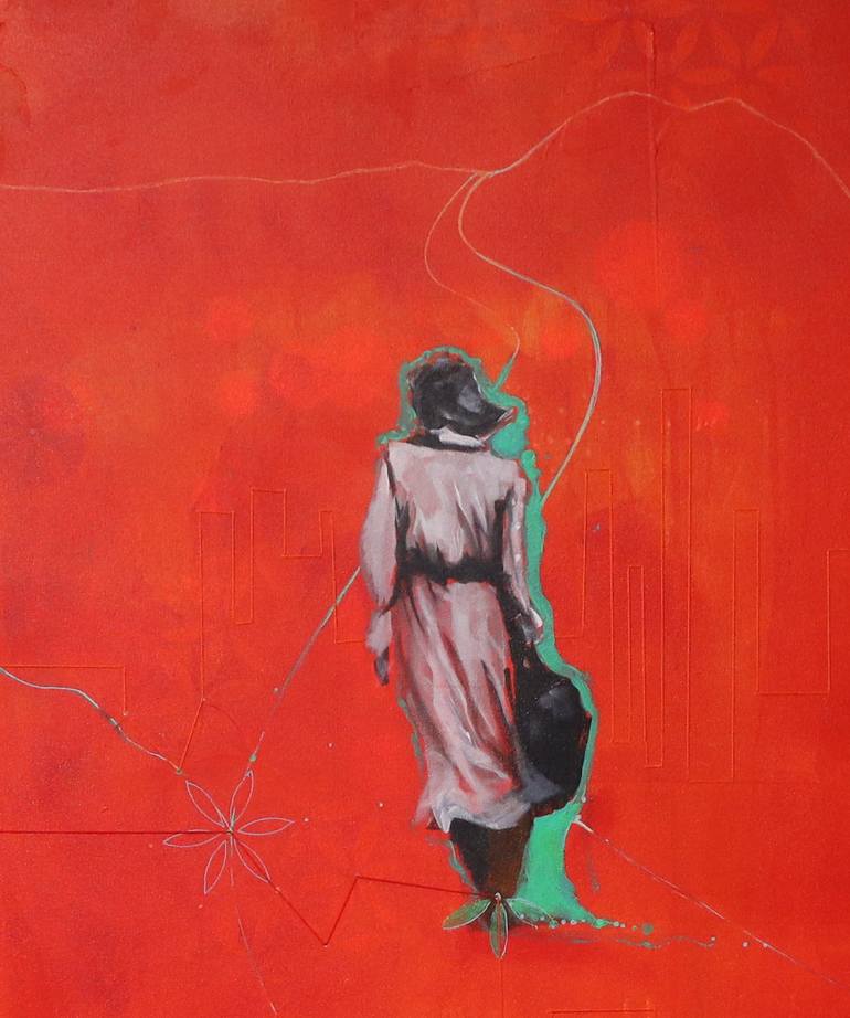 Original Figurative People Painting by Marta Solaz