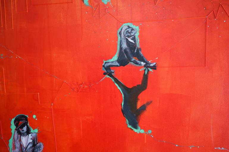Original Figurative People Painting by Marta Solaz