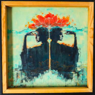 Original Art Deco Women Painting by Marta Solaz