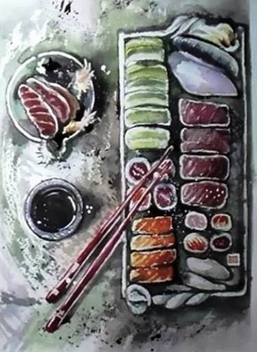 Original Cuisine Painting by Yuri Orlicz