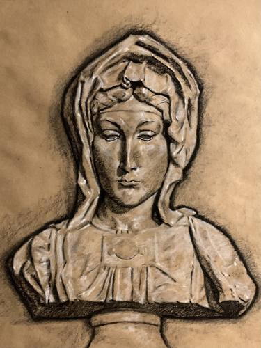 Study of Michelangelo's Bruges Madonna thumb