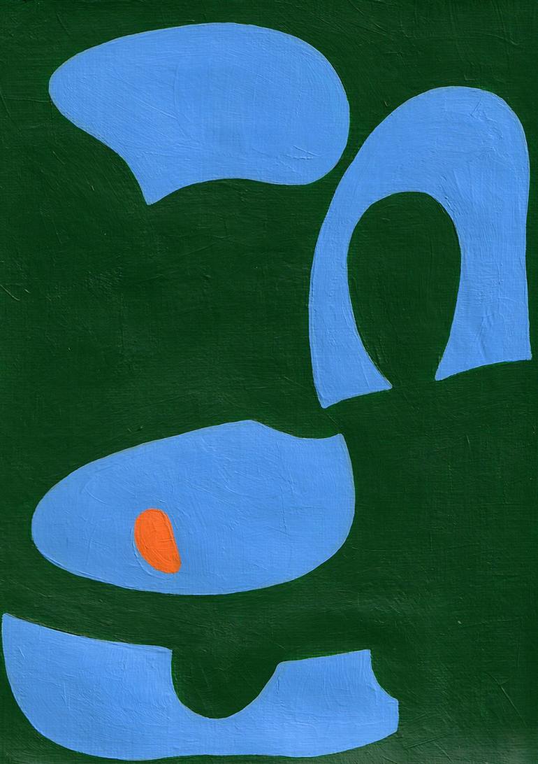 Print of Abstract Expressionism Abstract Painting by Zuyu Wang