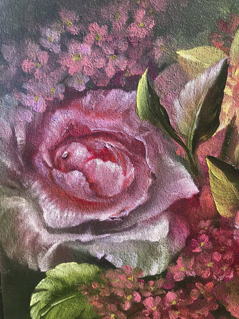 Original Fine Art Floral Painting by Sana De