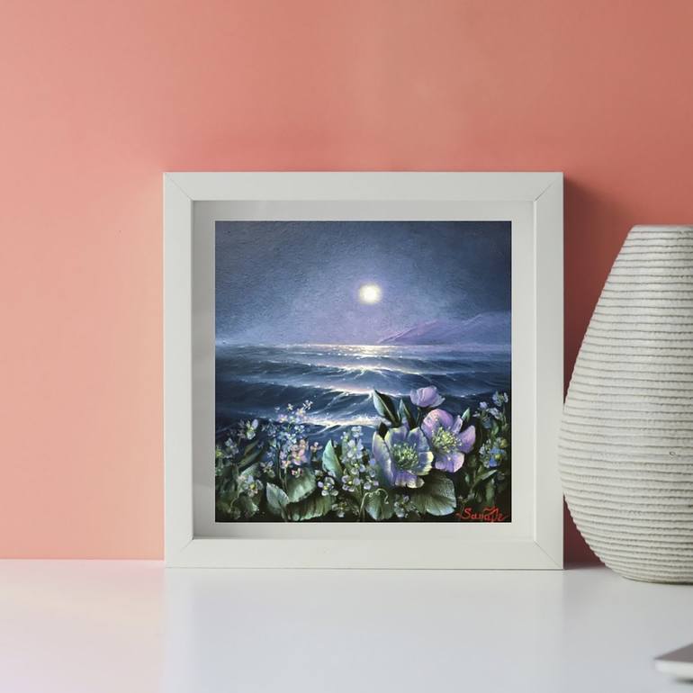 Original Fine Art Seascape Painting by Sana De