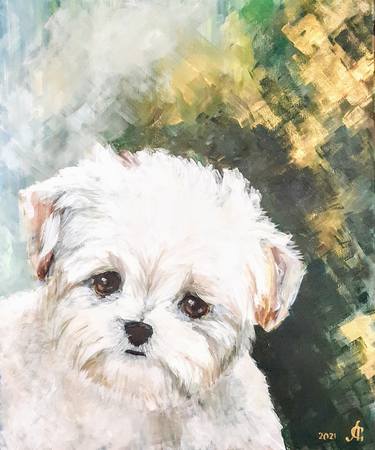 Print of Impressionism Dogs Paintings by Anna King