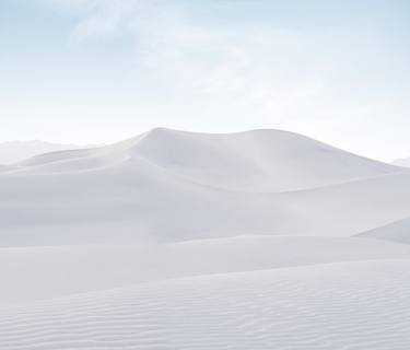 View of white sand dunes thumb